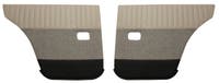 Volvo Amazon 4d:n takaoven paneelit 1959-60, beige/harmaa/musta — bild 1 av 2