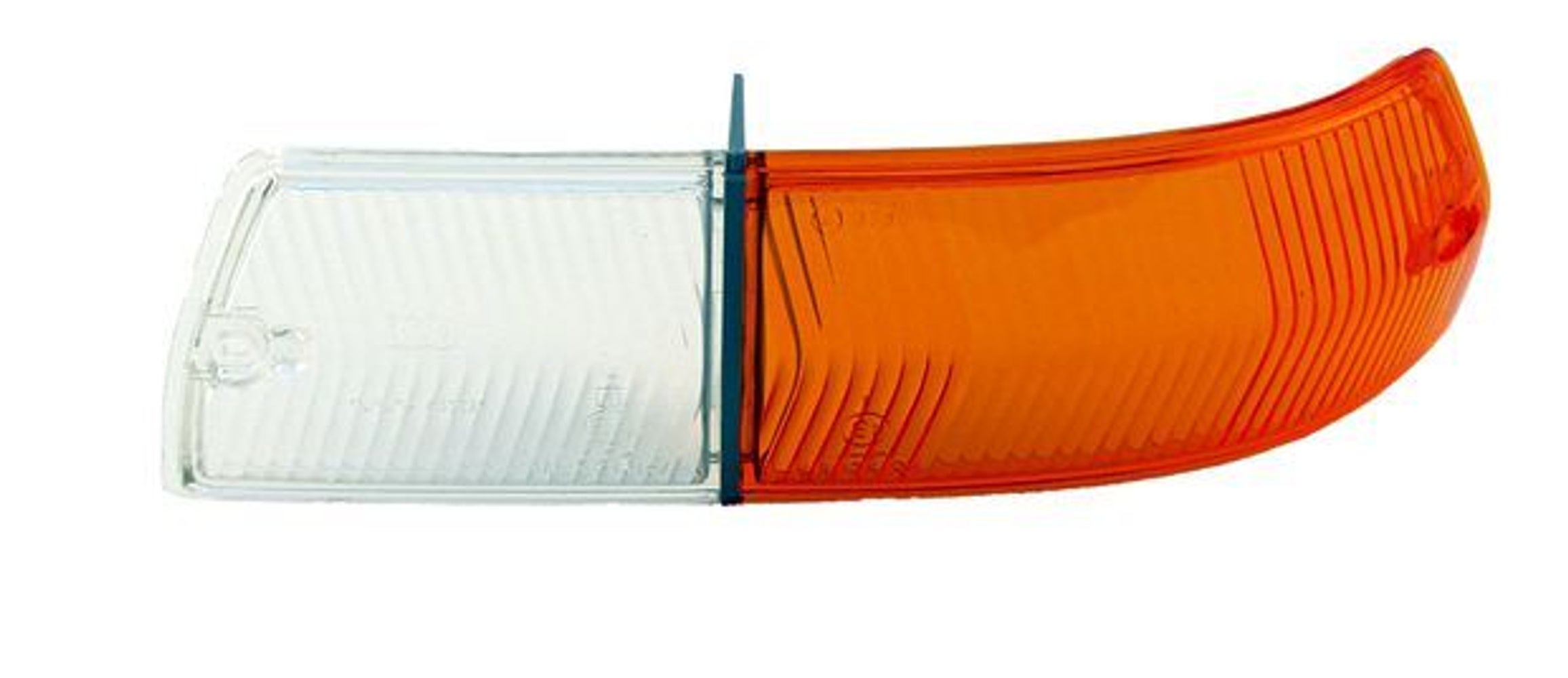 Vilkun lasi keltainen/valkoinen Volvo 164:ään, vasen