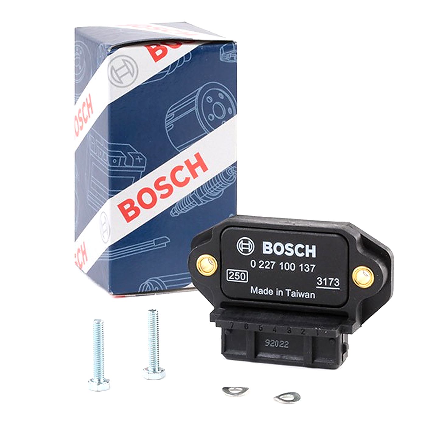 Sytytysmoduuli Volvo 240 1985–1992 / 740 1984–1986 – 7-napainen – Bosch Original — bild 1 av 3