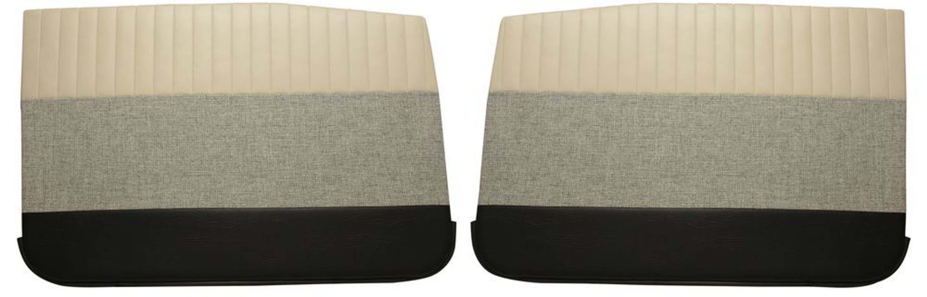 Volvo Amazon 4d 1959-60 etuoven paneelit, beige/harmaa/musta