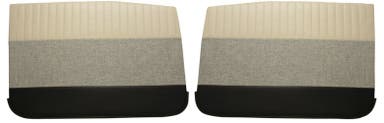Volvo Amazon 4d 1959-60 etuoven paneelit, beige/harmaa/musta