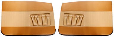 Volvo Amazon 4d:n etuoven paneelit, 1960-61, ruskeat
