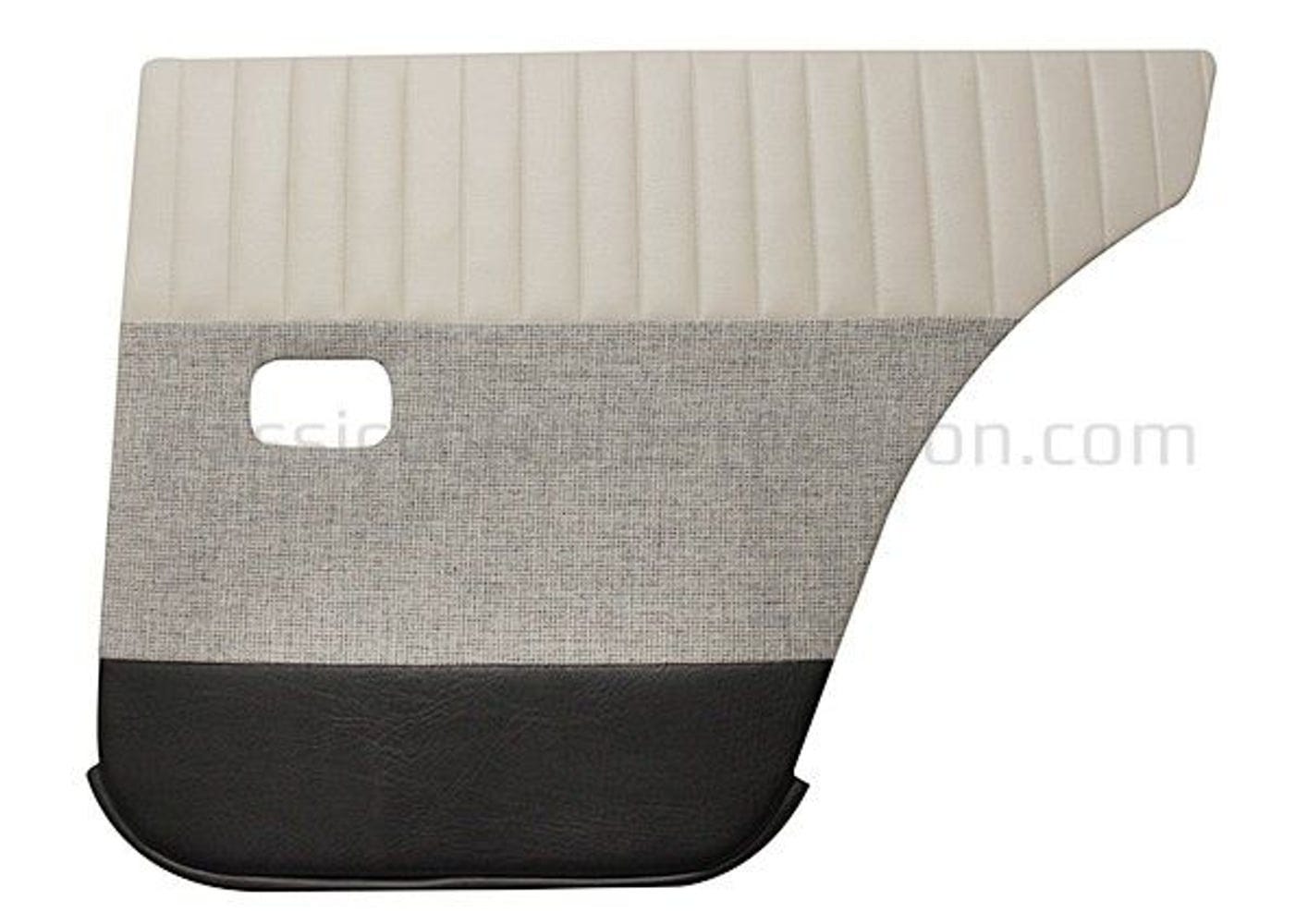 Volvo Amazon 4d:n takaoven paneelit 1959-60, beige/harmaa/musta — bild 2 av 2