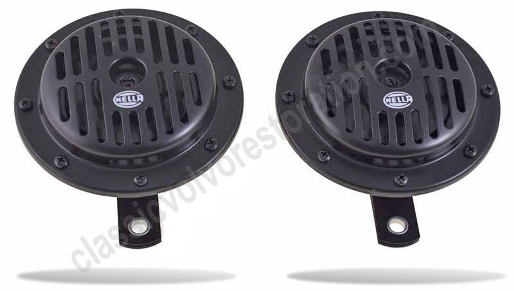 Äänitorvi 12V Hella musta Volvo PV544:lle, Duett