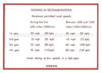 Volvo Amazonin, 140, sisäänajotarra — bild 2 av 2