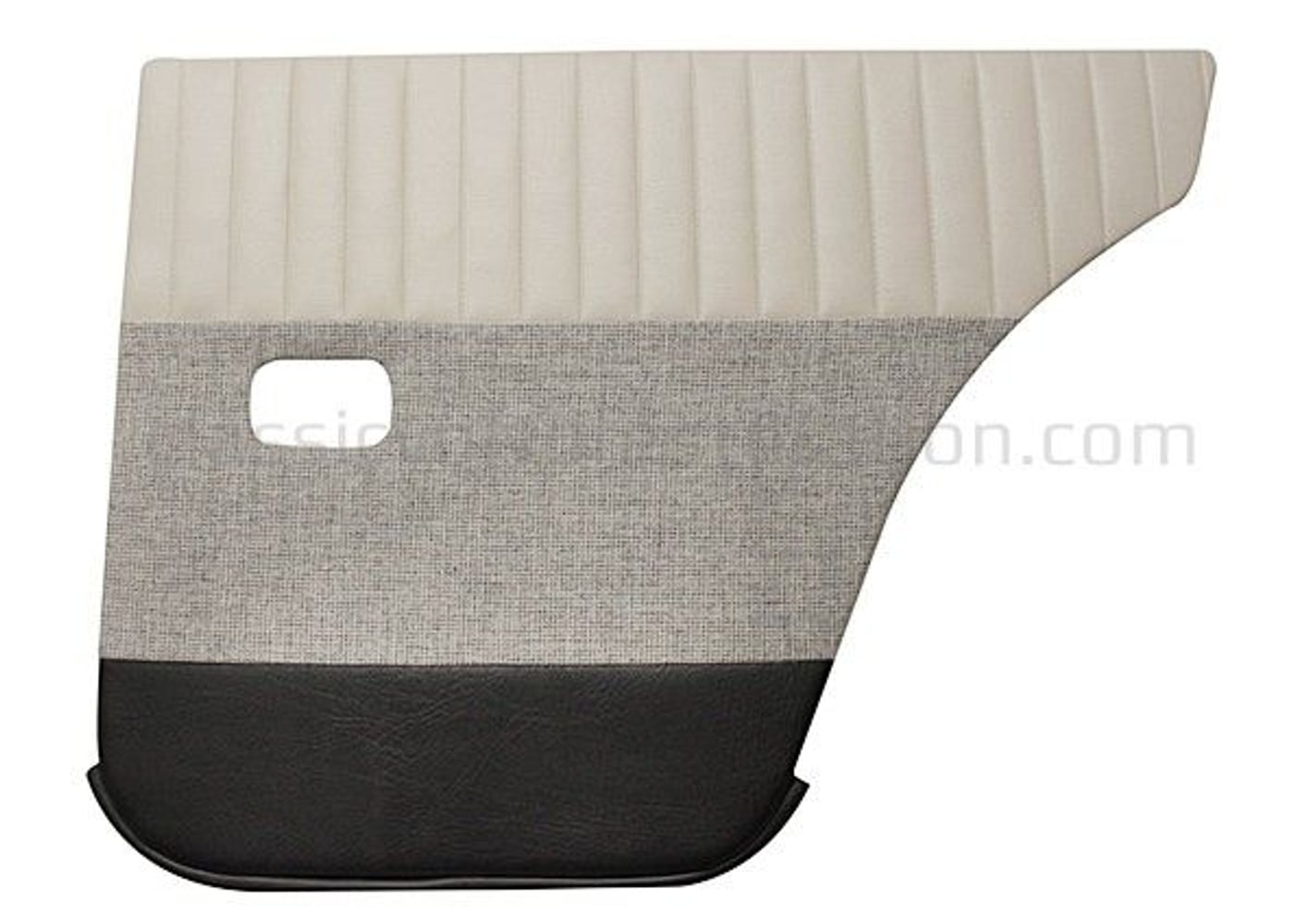 Volvo Amazon 4d:n takaoven paneelit 1959-60, beige/harmaa/musta — bild 2 av 2