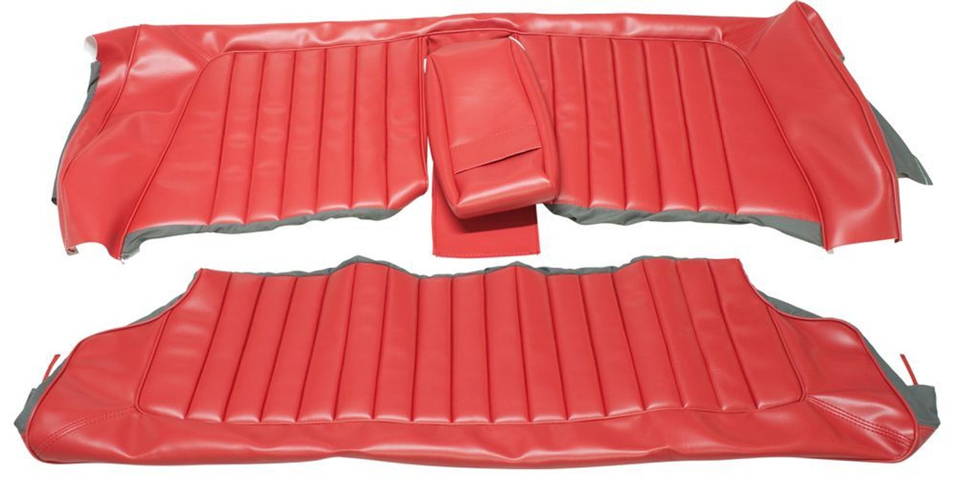 Volvo Amazon 2d 1962-63 takaistuimen verhoilu, US red, numero 25200-