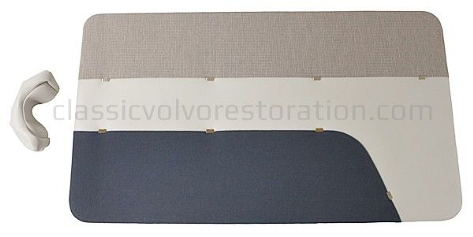 Ovipaneelit Volvo PV444LS:ään 1957-58, sini/harmaa/beige