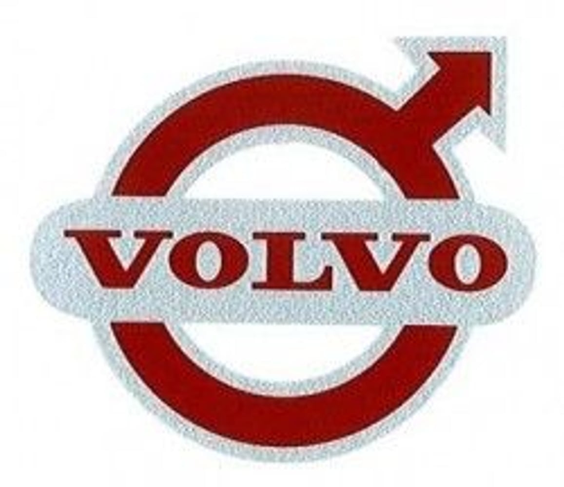Volvo-tarra punainen-hopea — bild 1 av 2