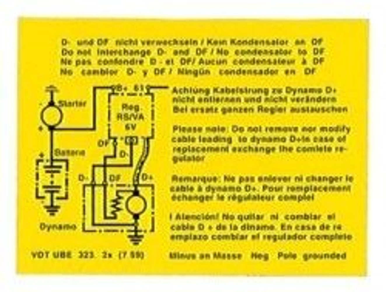 Tarra latausrele 6V — bild 1 av 2