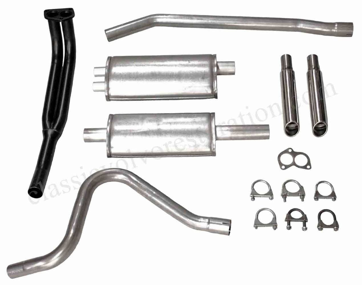 2" Sport-pakoputkisto Volvo 1800:lle