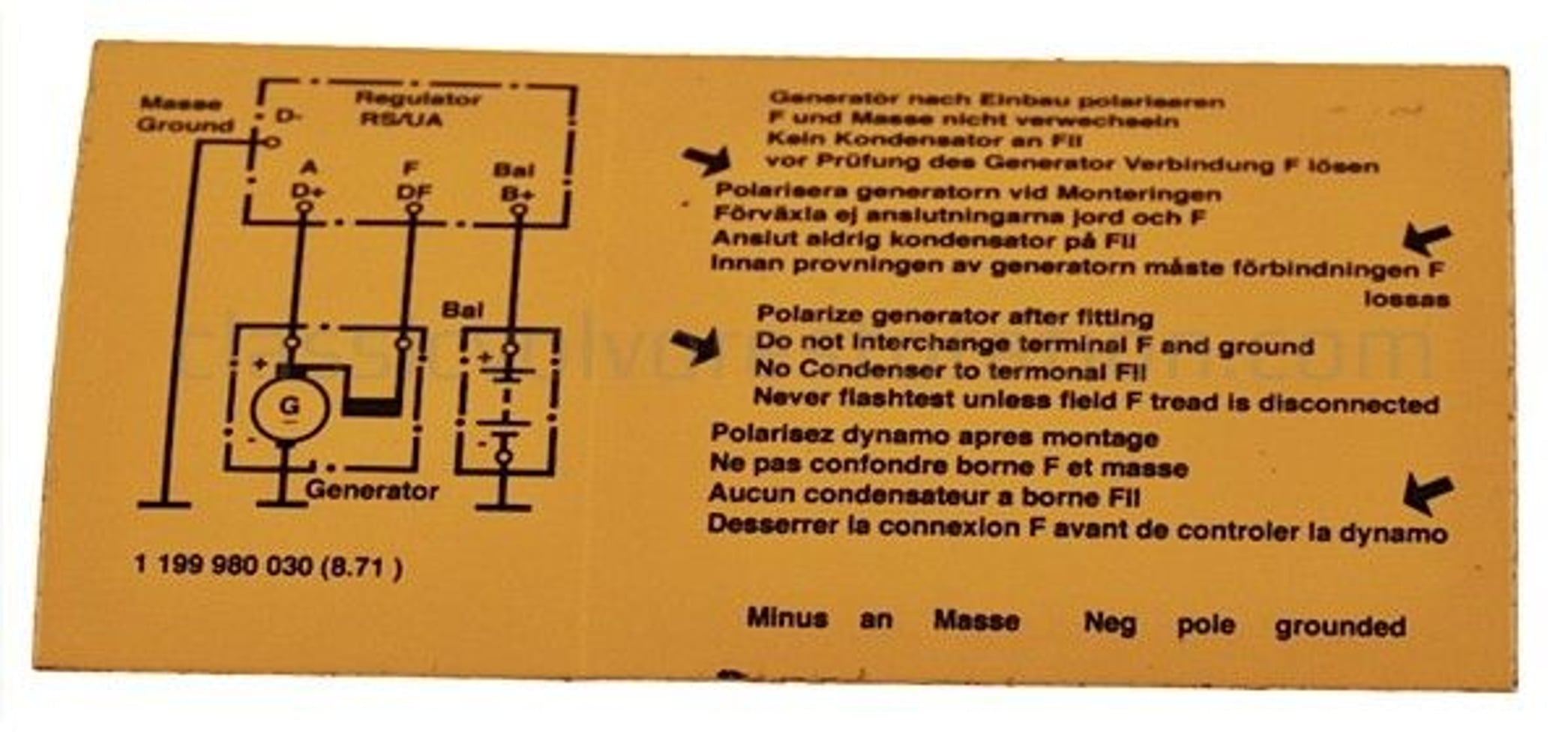 Tarra latausrele 6V — bild 2 av 2