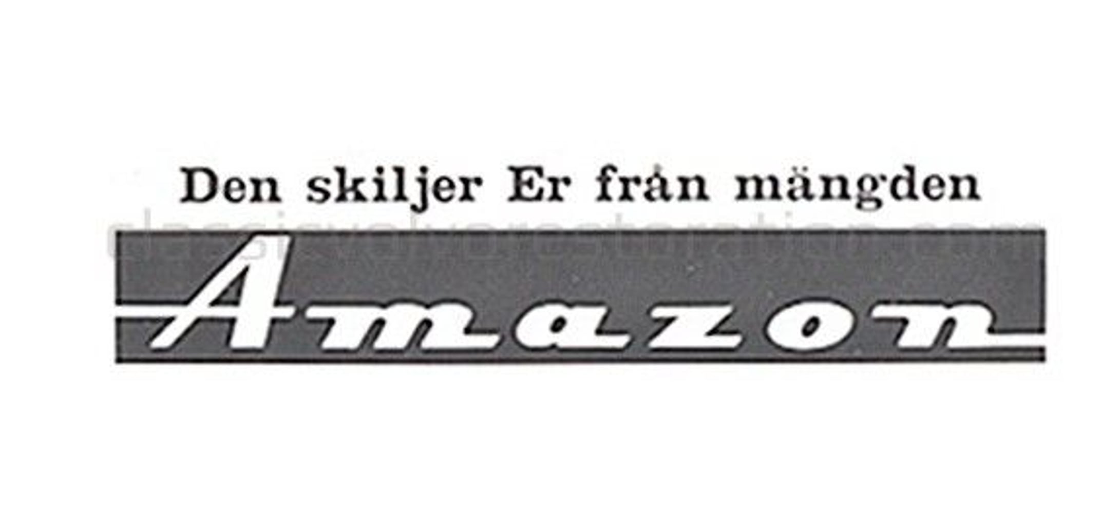 Tarra "Se erottaa sinut..." Volvo Amazonille — bild 2 av 2