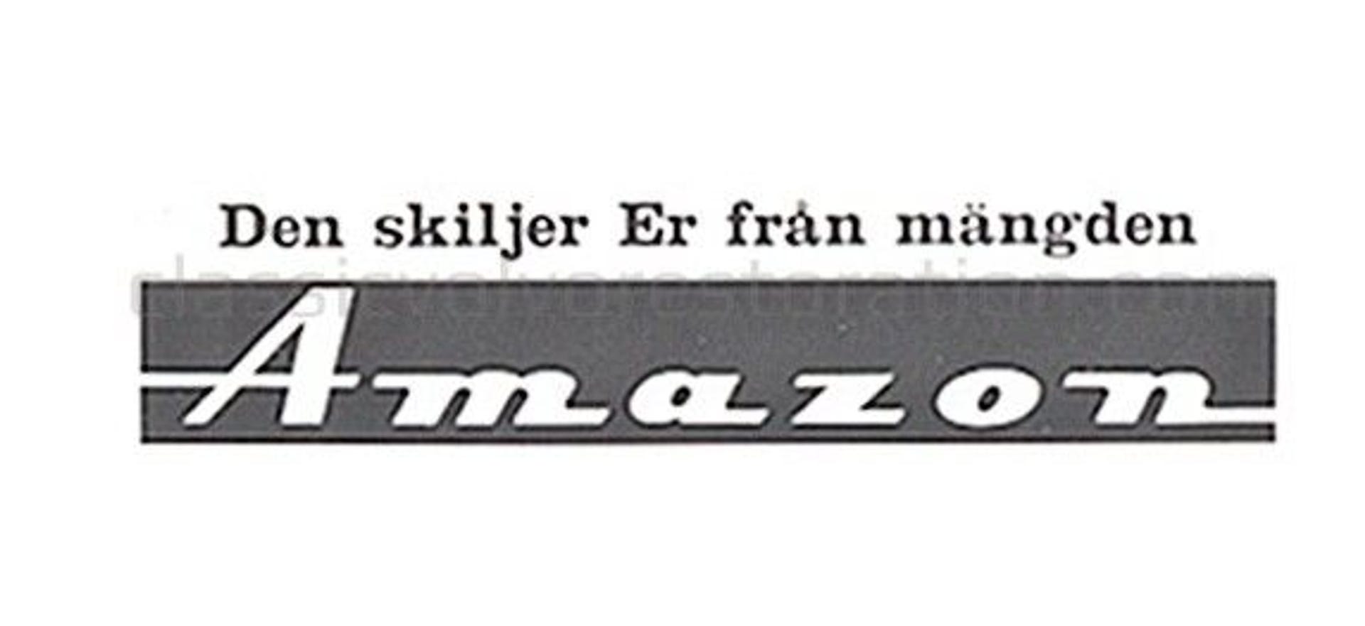 Tarra "Se erottaa sinut..." Volvo Amazonille — bild 2 av 2