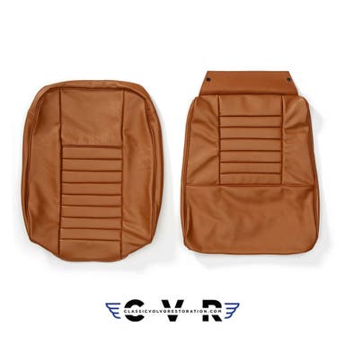 Volvo 1800S 1964-69 etuistuinten verhoilu, ruskea