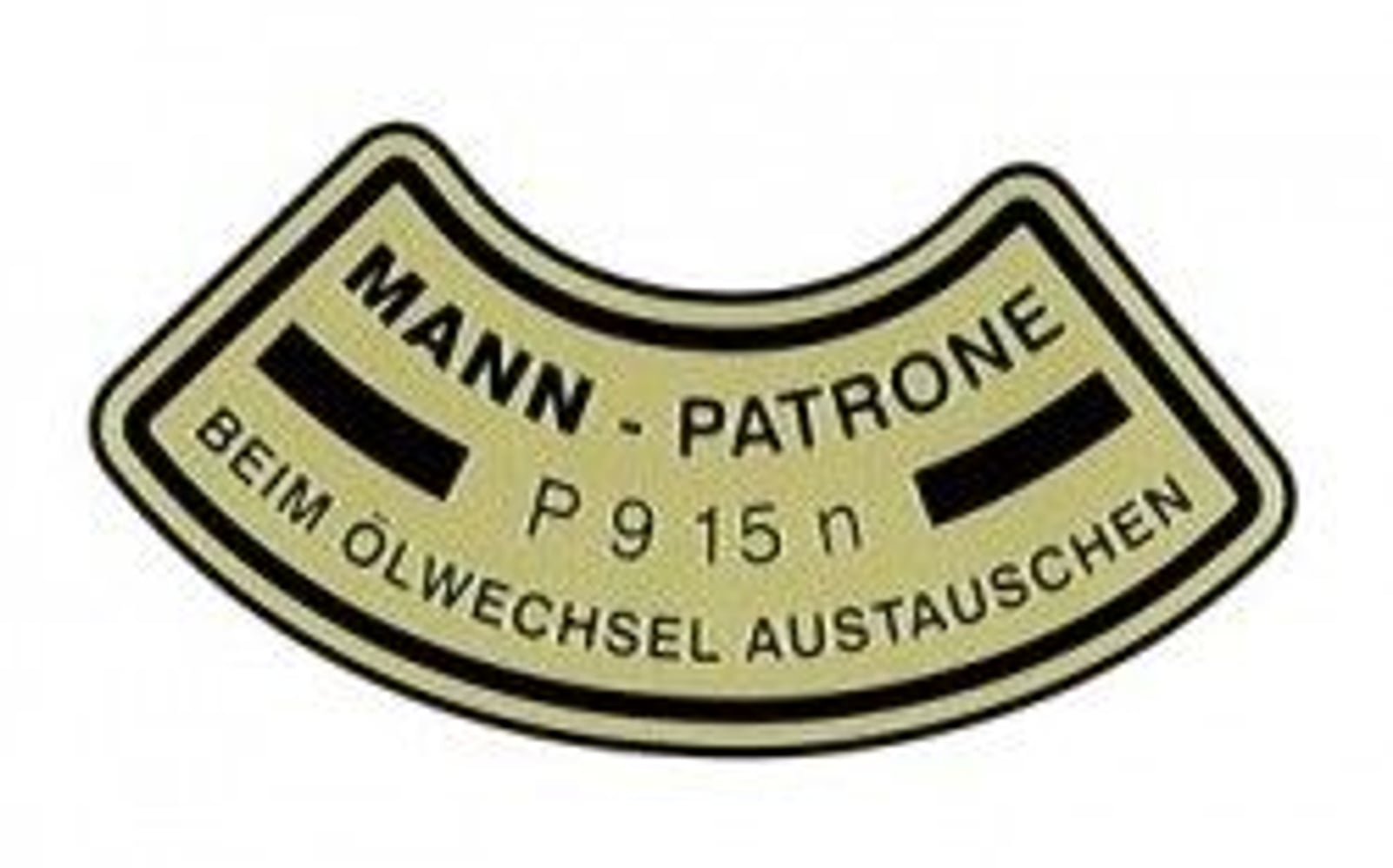 Öljynsuodattimen tarra Volvo B4B "Mann" -malliin — bild 1 av 2