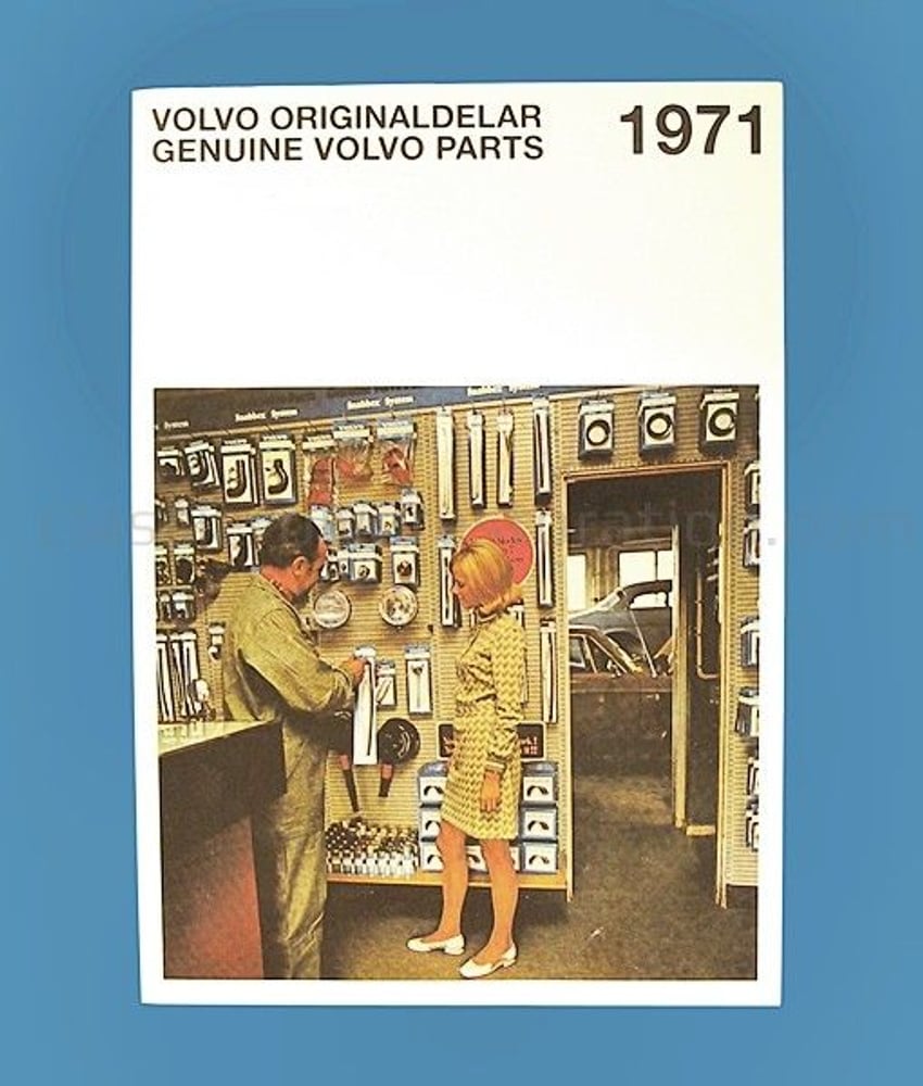 Varaosaluettelo Volvo PV544:lle, Duettille, Amazonille, 140:lle, 164:lle 1962-71, ruotsalainen — bild 2 av 2