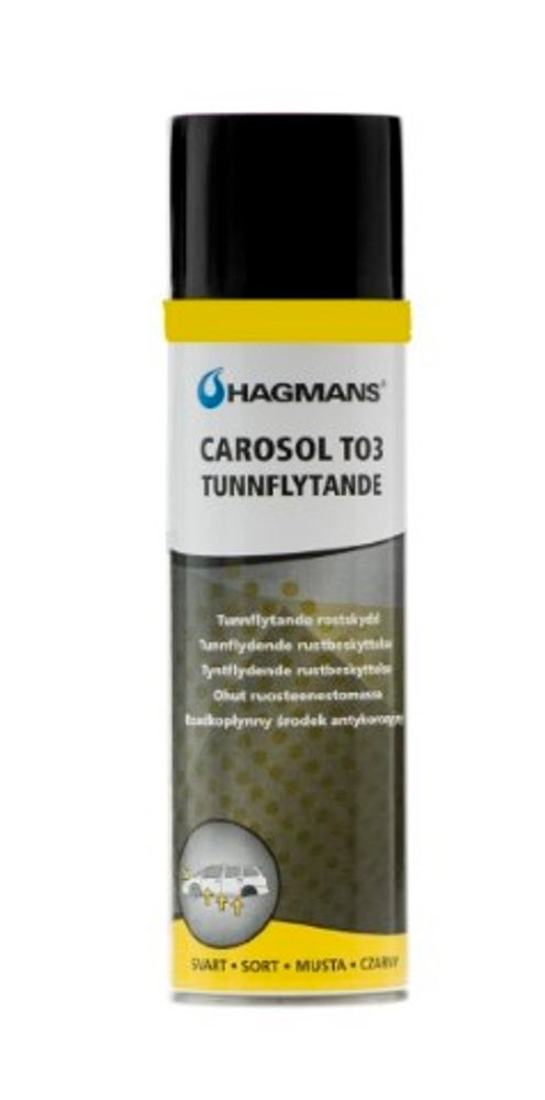 Ruosteenestosuihke, ohut, musta TO3, 500ml — bild 2 av 2