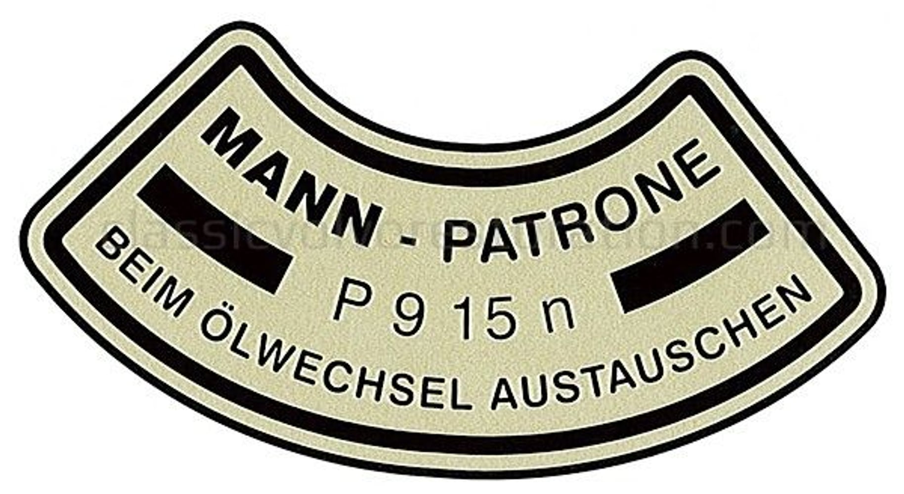 Öljynsuodattimen tarra Volvo B4B "Mann" -malliin — bild 2 av 2