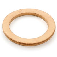 Kuparialuslevy 12,2x17,8x1,3 mm Volvo PV444:lle, PV544:lle, Duettille, Amazonille — bild 1 av 2