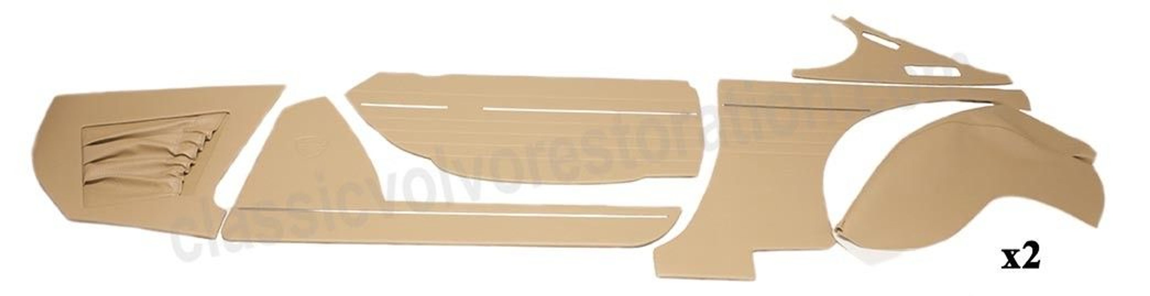 Volvo 1800E:n paneelisarja, beige/ruskea