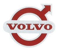 Volvo-tarra punainen-hopea — bild 2 av 2