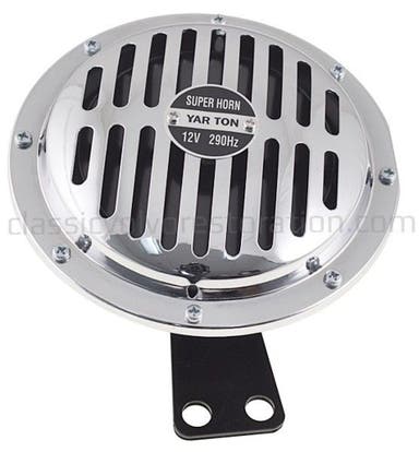 Äänitorvi 12V 150 mm yleismalli kromi