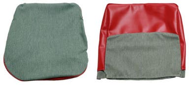 Volvo Duett 1958-62 etuistuimen verhoilu, punainen/harmaa