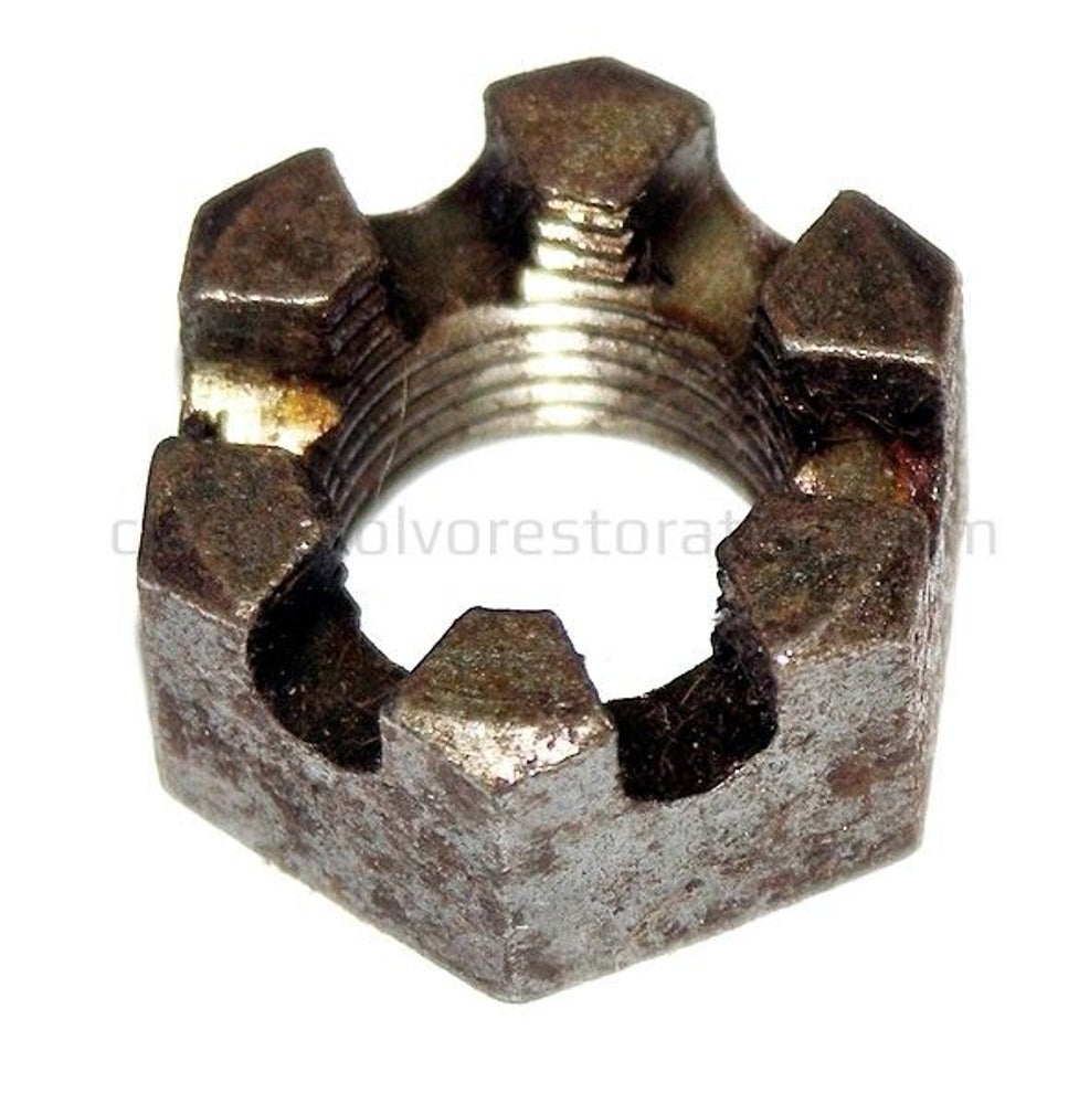 Kruunumutteri UNF 5/8-18x9/16" (14 mm) etujarruille Volvo Amazonille, Amazon Kombille